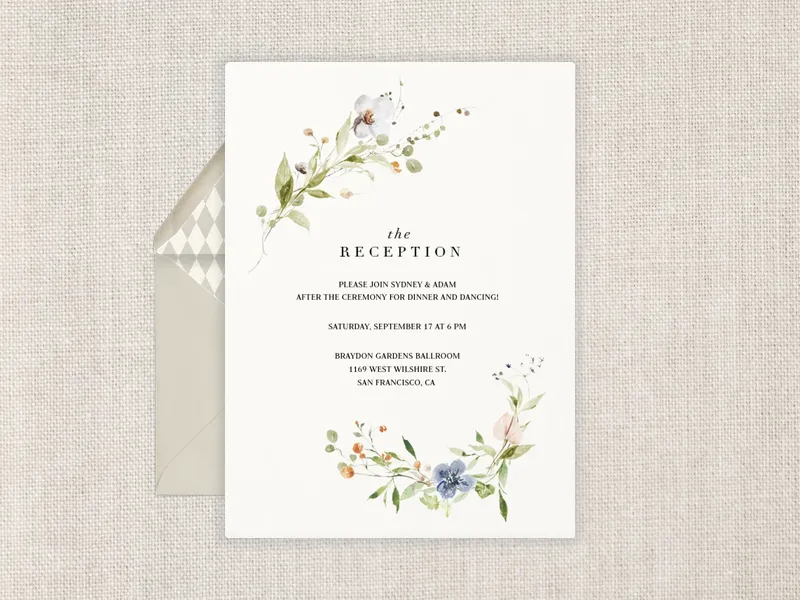 Ikebana Floral Arrangement - welcome_party - Invitation