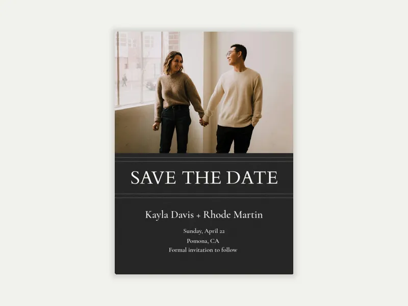 Timeless Moments Save the Date (Photo) - save_the_date - Invitation