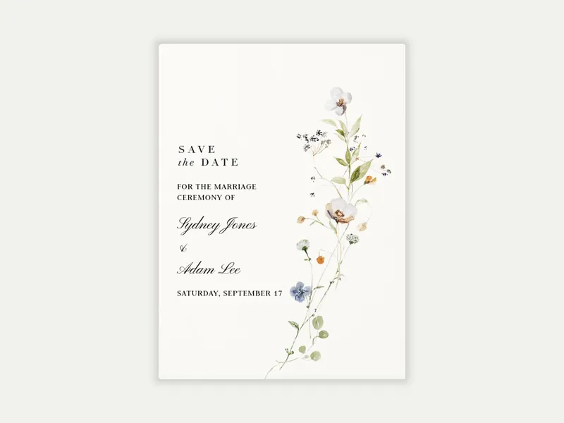 Ikebana Arrangement - baby_save_the_date - Invitation