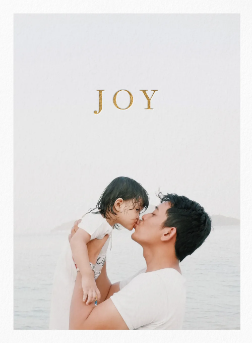 Joy in Gold (Photo) - design_your_own_cards - Card