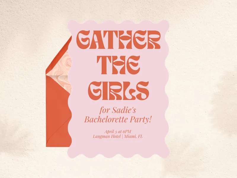 Jovial Junctions - bachelorette - Invitation