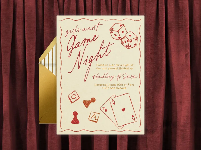 In The Cards - game_night - Invitation