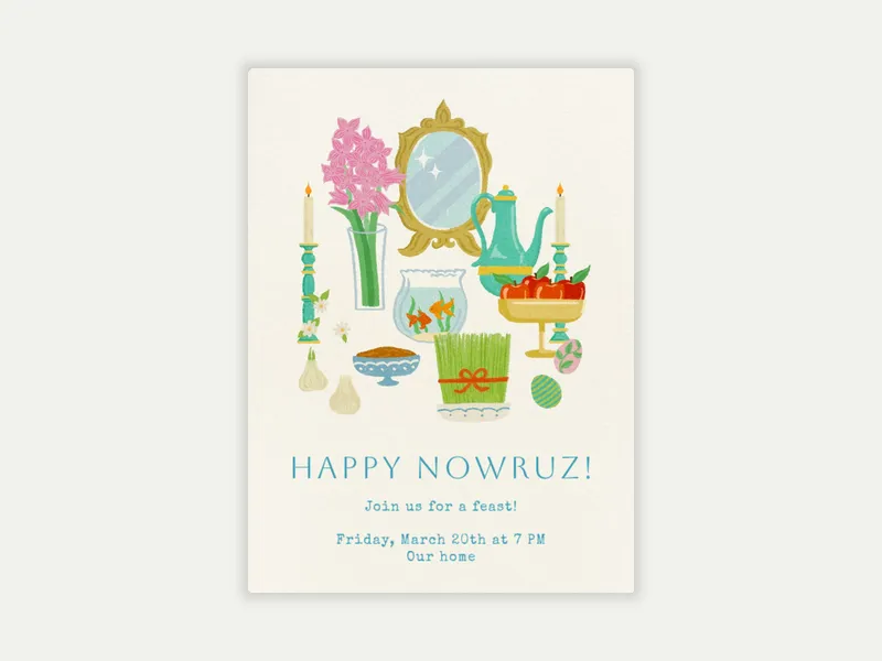 Happy Nowruz - nowruz - Invitation