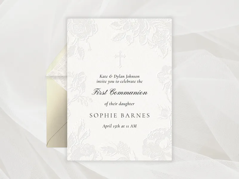 Lacy Darling - religious - Invitation