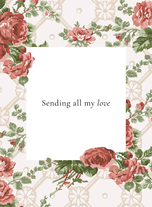 Laura Ashley: Country Roses (Love & Friendship) - thinking_of_you_cards - Card