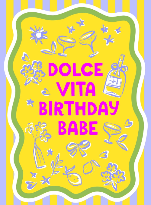 Lemontini Wishes - birthday_adults_cards - Card