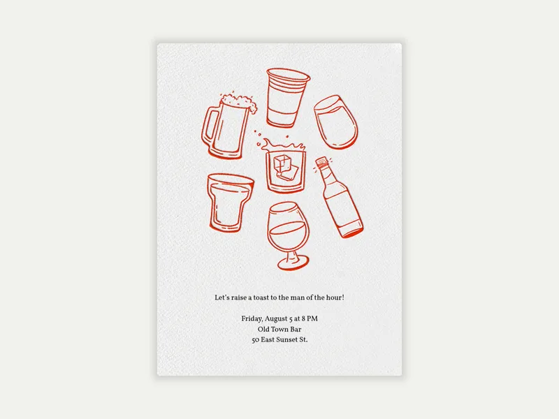 Let's Raise a Toast - happy_hour - Invitation