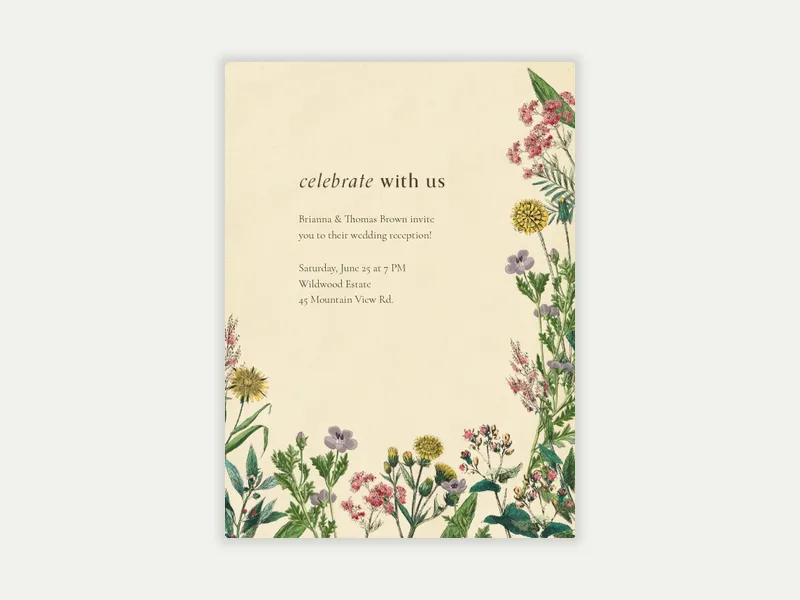 Lily of the Valley - wedding - Invitation