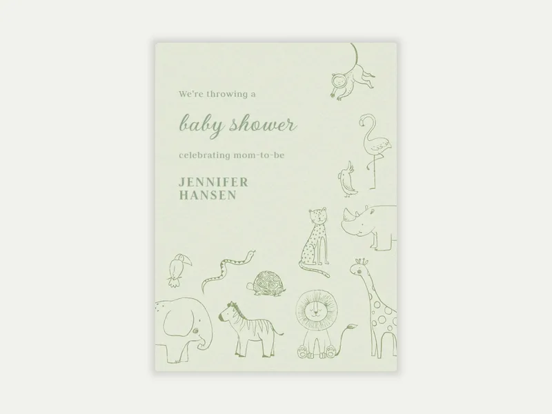 Life’s a Zoo! - baby_shower - Invitation