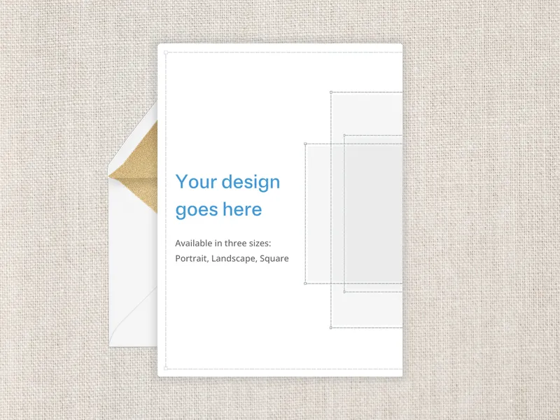 Upload Your Own Design (Linen) - wellness_events - Invitation