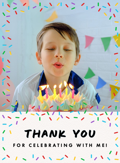 Little Sprinkles Thank You (Photo) - thankyou_cards - Card