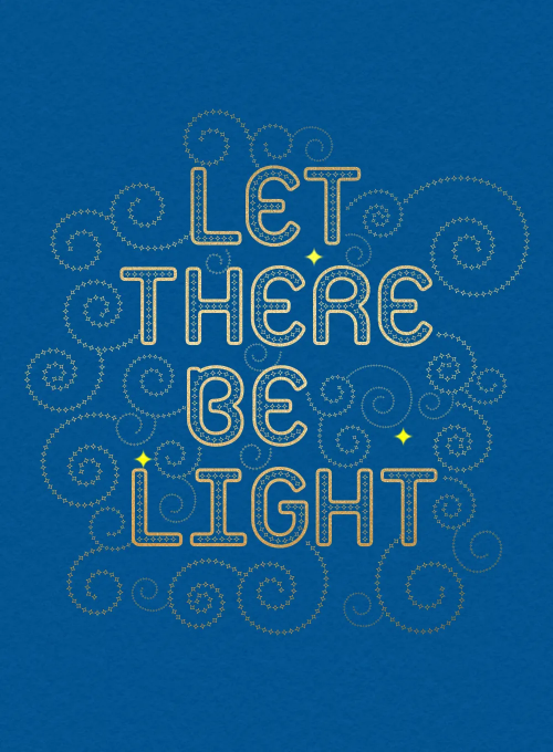 Let There Be Light - hanukkah_cards - Card
