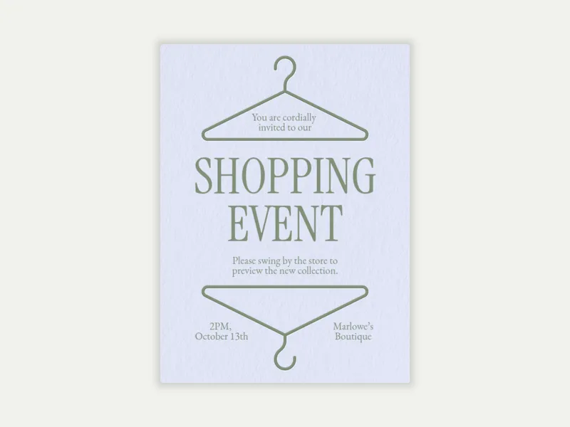 Let’s Hang - shopping_events - Invitation
