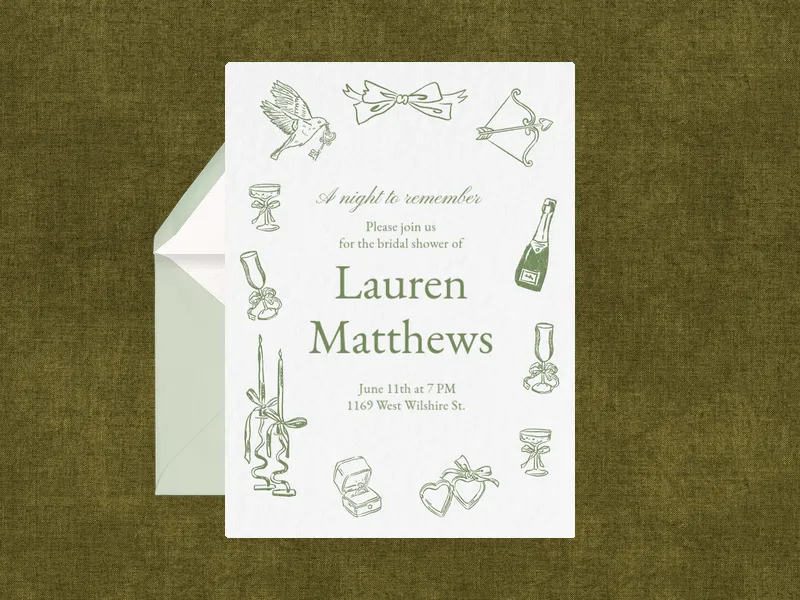 Lovey Dovey - bridal_shower - Invitation