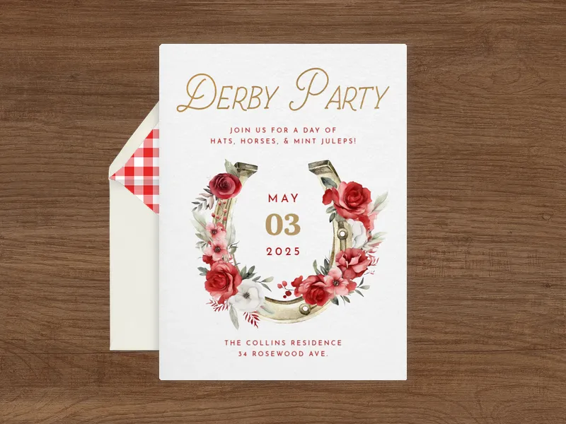 Lucky Roses - derby_day - Invitation