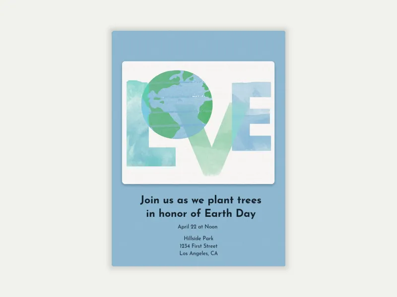 Love Earth - activism - Invitation