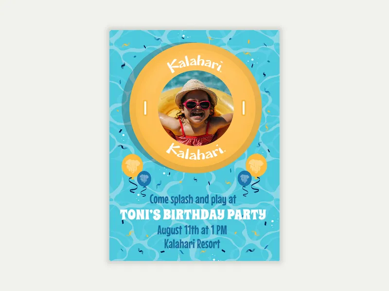 Kalahari Resorts: Swim & Play (Photo) - kalahari_resorts - Invitation