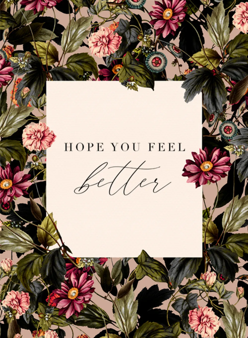 Lush Floral Get Well - get_well_cards - Card