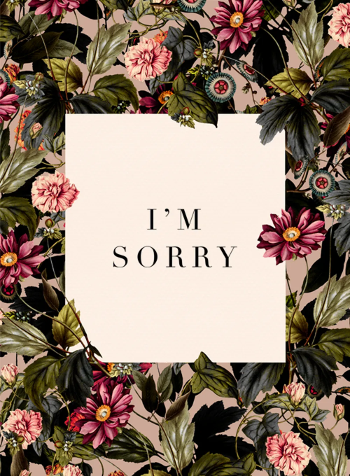 Lush Floral Sorry - im_sorry_cards - Card
