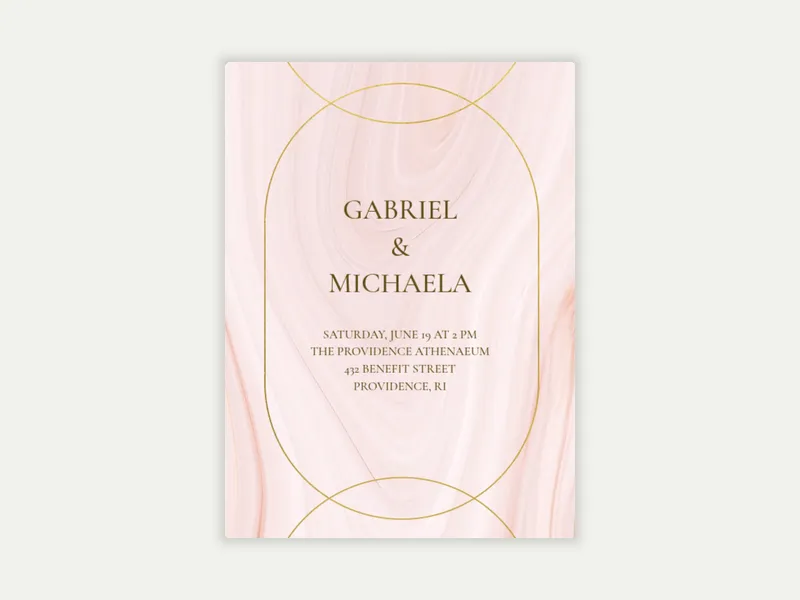 Marble & Gold - wedding_day - Invitation