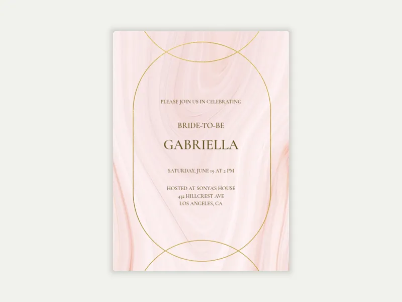 Marble & Gold - quinceanera - Invitation