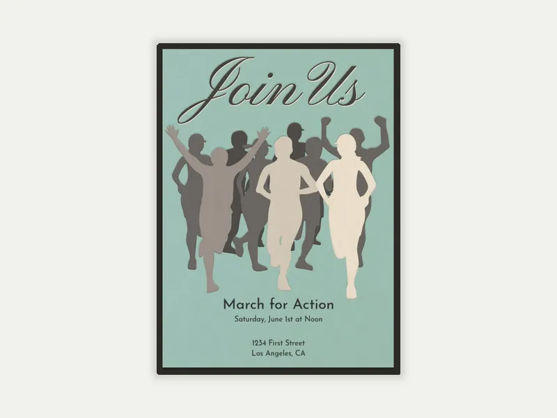 March With Us - activism - Invitation