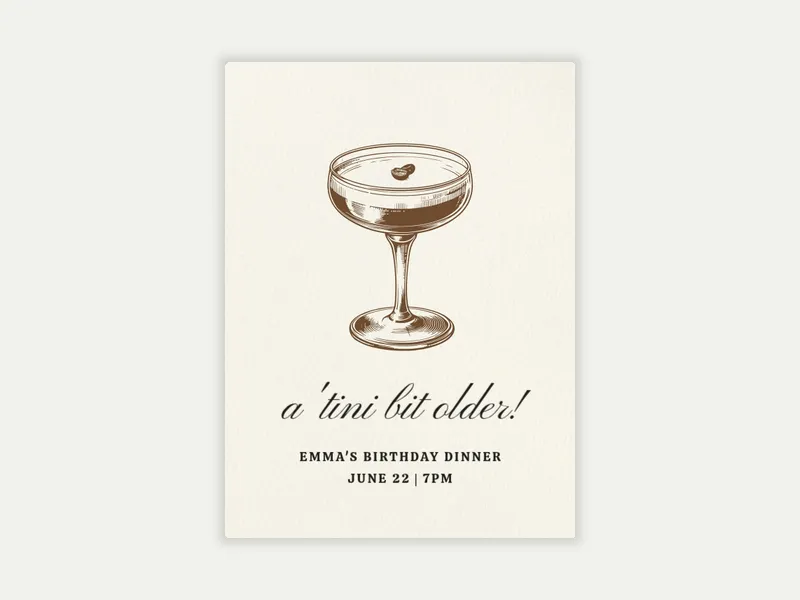 Dirty-tini - 21st_birthday - Invitation