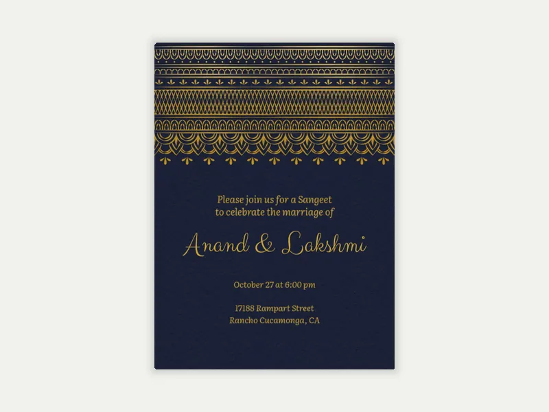 Mehndi - indian_wedding - Invitation