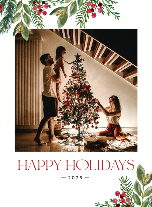 Merry Berries (Photo) - holiday_cards - Card