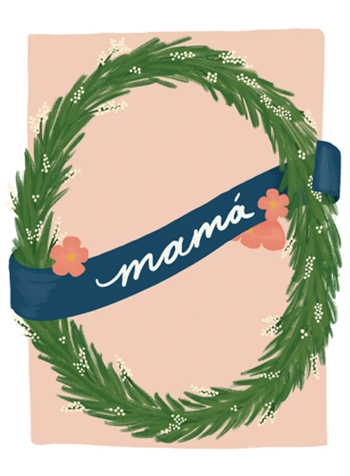 Mamá Wreath - mothers_day_cards - Card
