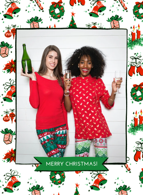 Merry Classic Christmas (Photo) - design_your_own_cards - Card