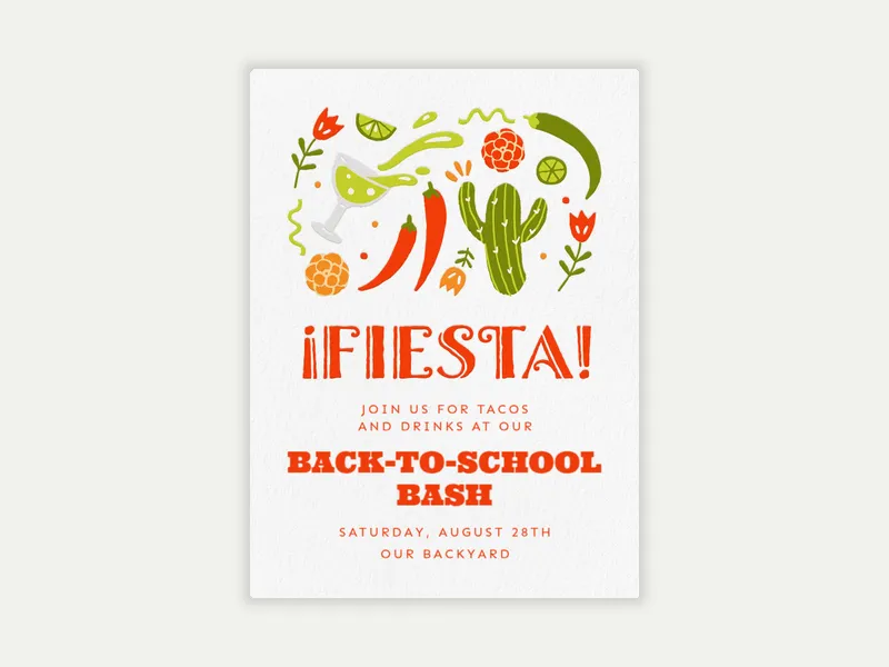 Lime Splash - back_to_school - Invitation