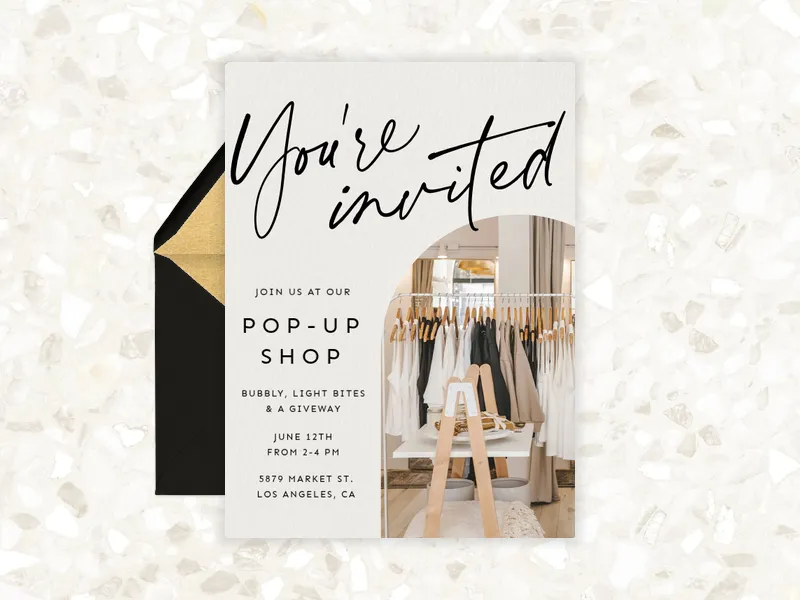 Modern Arch (Photo) - shopping_events - Invitation