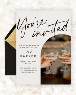 40th Birthday Invitations | Free & Premium Online Invites