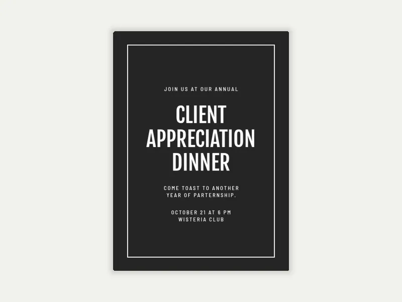 Modern Border - appreciation_events - Invitation