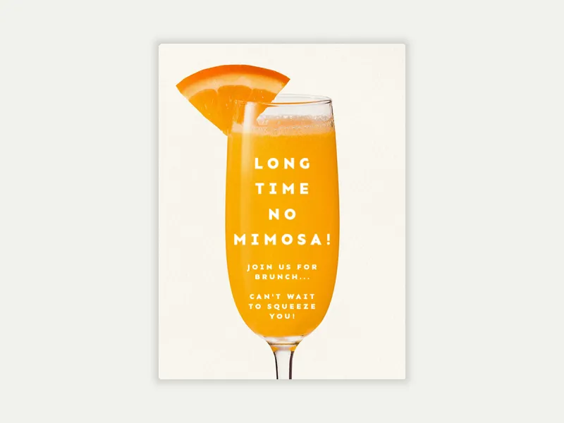 Mimosa Mania - featured - Invitation