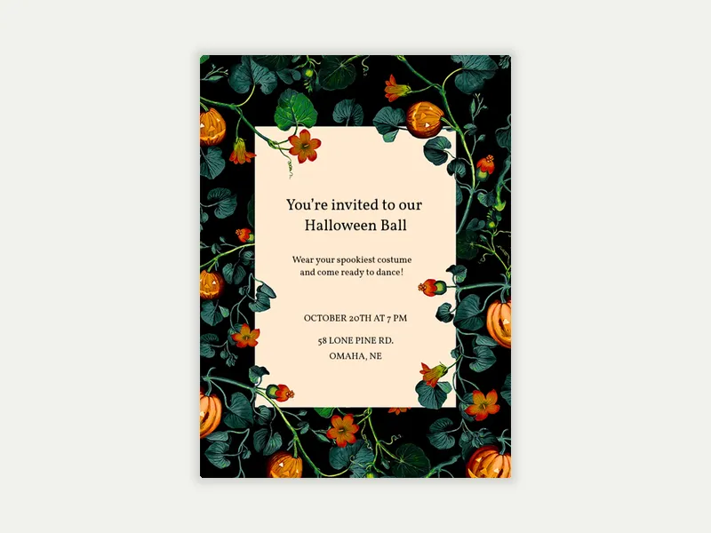 Lush Floral - mid_autumn_festival - Invitation