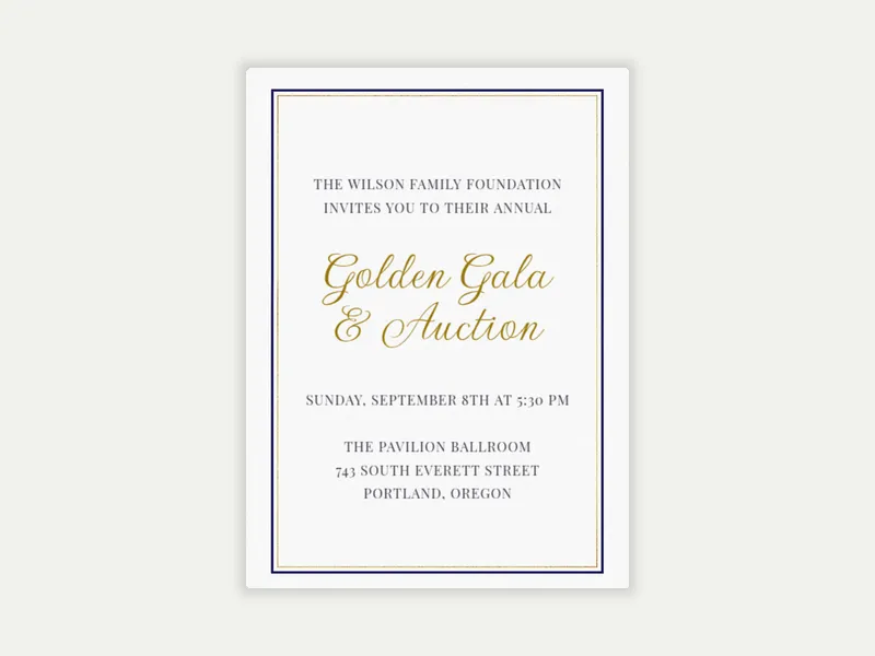 Modern Frame - charity_fundraisers - Invitation