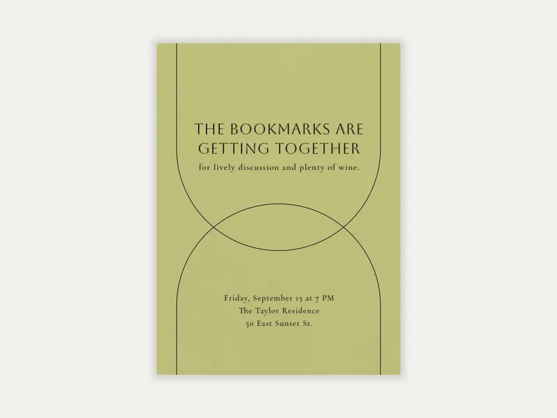 Minimalist Lines - meetings - Invitation
