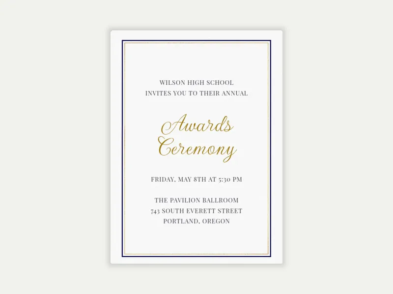 Modern Frame - awards_ceremony - Invitation