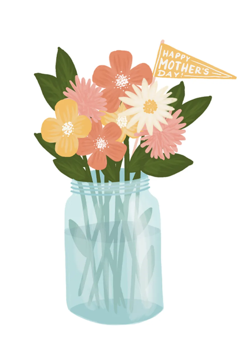 Mother’s Day Flower Jar - mothers_day_cards - Card