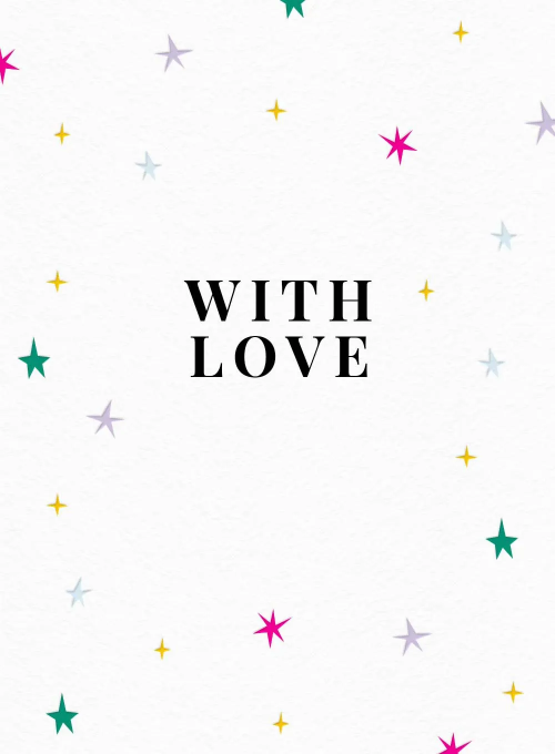Multicolor Stars - baby_shower_cards - Card