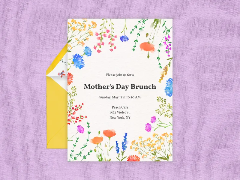 Mother's Day Spring Florals - mothers_day - Invitation