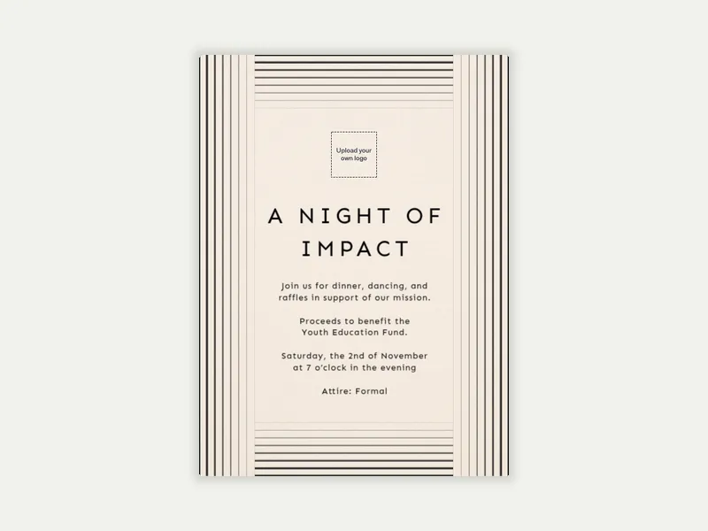 Motion Stripes (Logo) - charity_fundraisers - Invitation