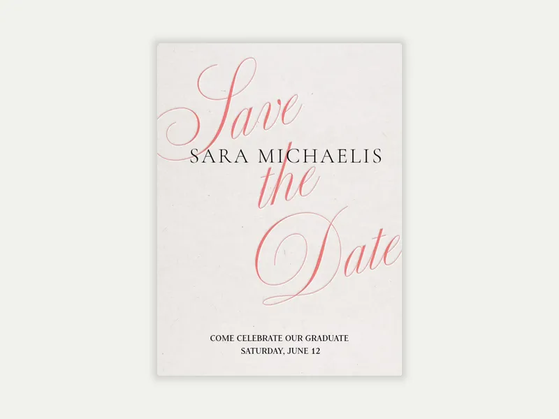 Minimalist - Save the Date - graduation_save_the_date - Invitation