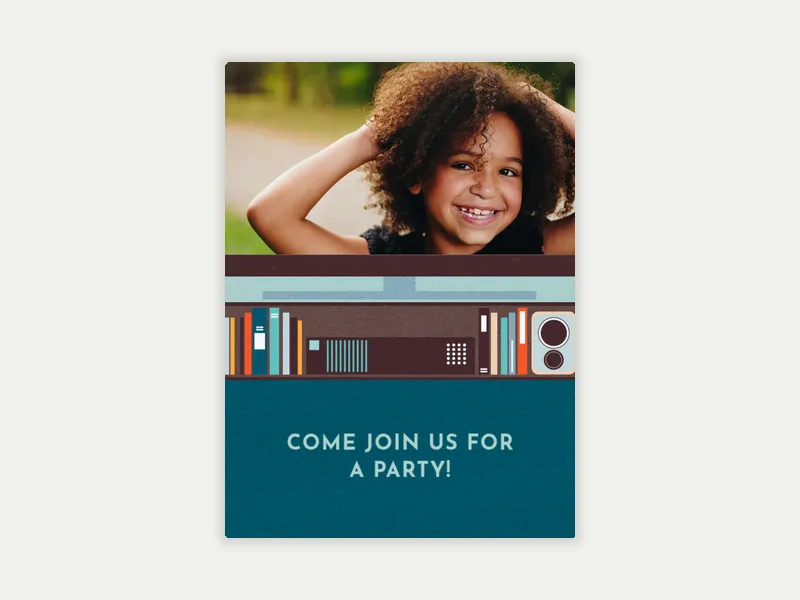 Movie Night (Photo) - kids_teen_bday_dyo_uyo - Invitation