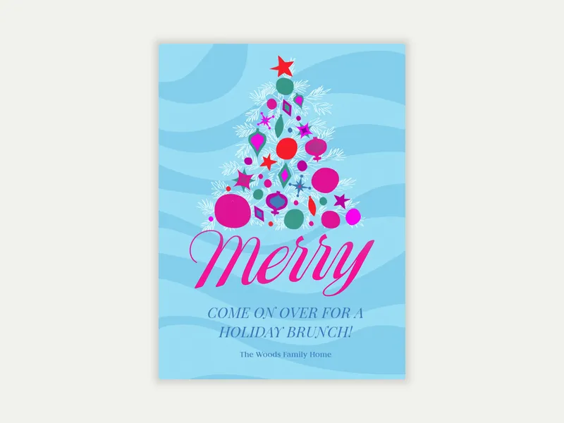 Merry Tree - christmas - Invitation