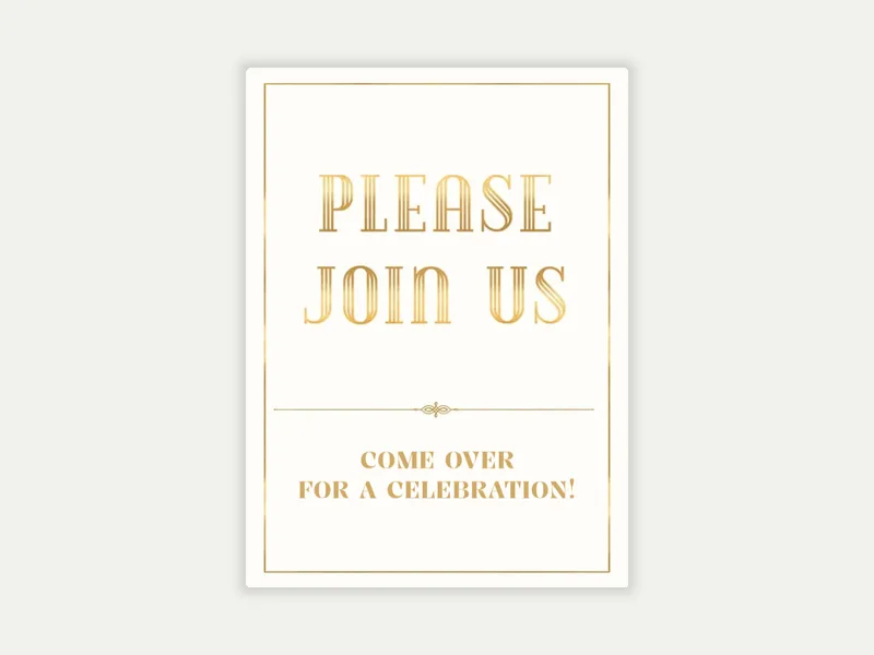 Mosaic Celebration - anniversary - Invitation