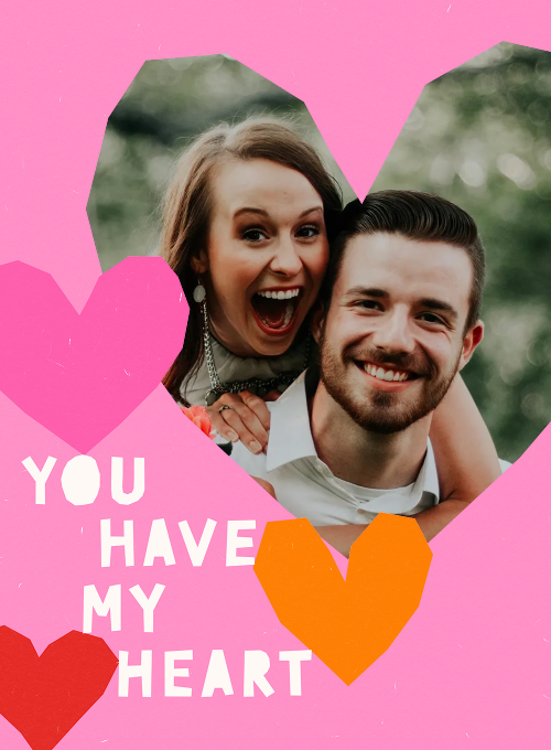My Heart Is Yours (Photo) - design_your_own_cards - Card