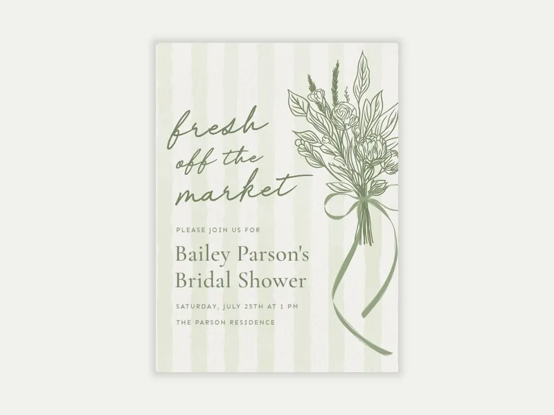 Modern Arrangement - bridal_shower - Invitation